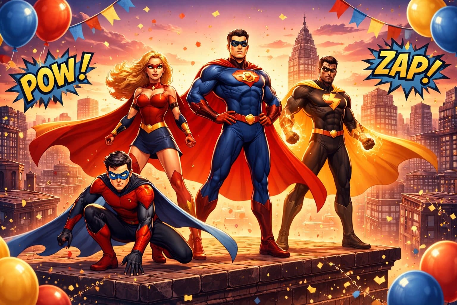 Superhjältar-tema